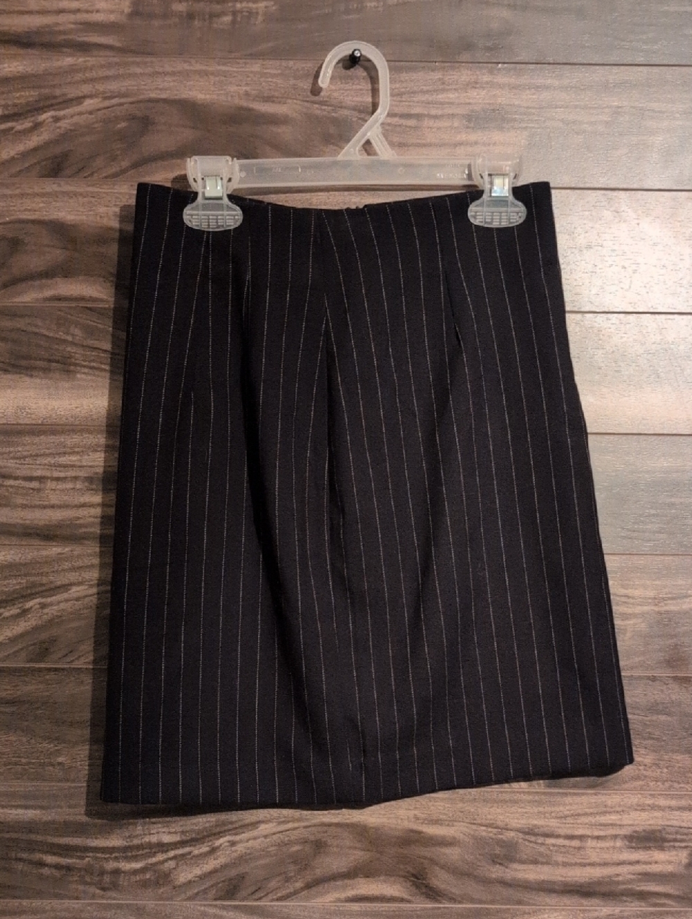 Dynamite Pinstripe Mini Skirt Size XXS / TTP Black White Office Career Chic